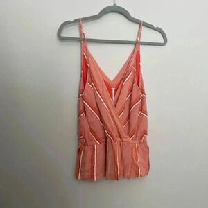 Free People‎ striped peplum tank top xs